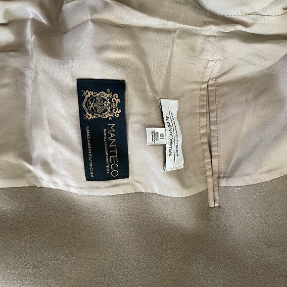 Manteco Beige Blazer in Size 4 - Picture 2 of 4